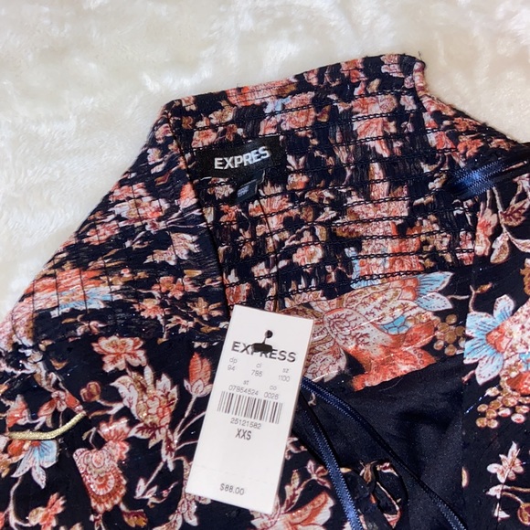 EXPRESS halter neck tie dress size XXS - Picture 4 of 5